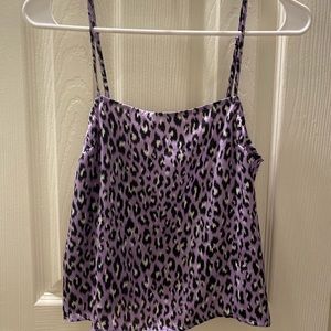 BP purple leopard tank